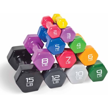 CAP Barbell Vinyl-Coated Dumbbell, Pair